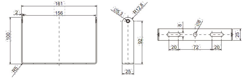 50W Mounting bracket